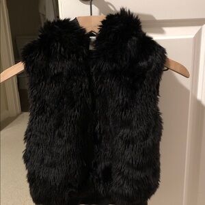 Gymboree Black Faux Fur Vest for Kids